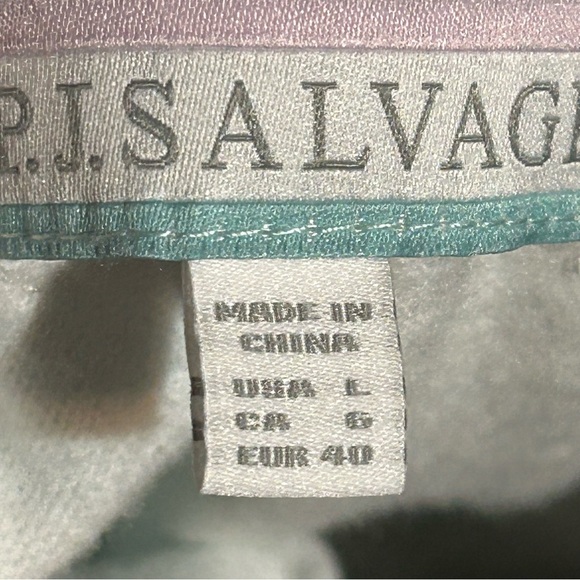 NWT PJ Salvage Pajama Top Size L Fleece V-Neck Long Sleeve Floral Peachy Cozy - Picture 7 of 9